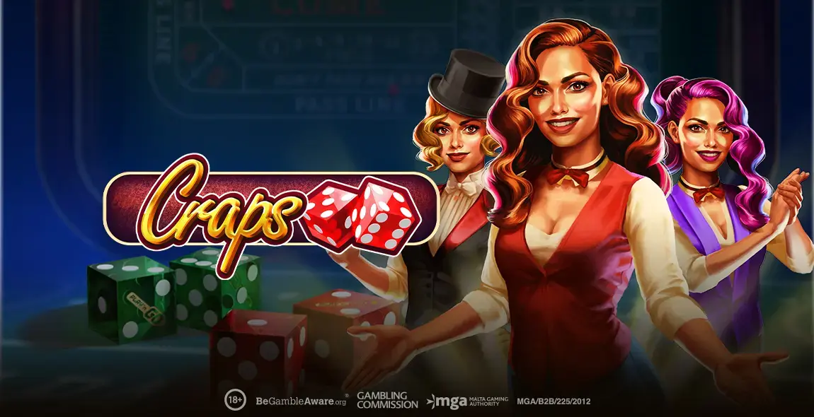 Craps table game poster