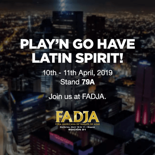Play’n GO are coming to FADJA!