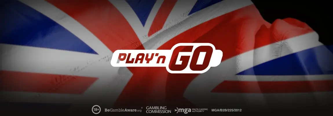 Play'n GO logo with UK flag