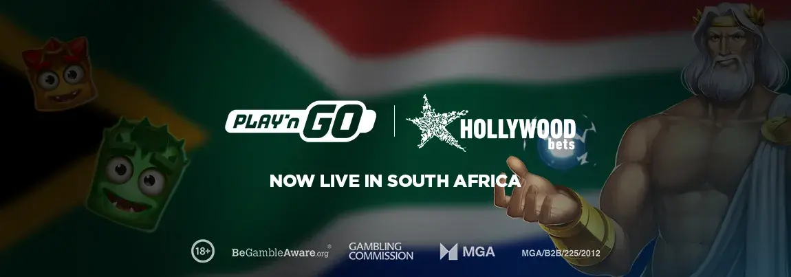 Play'n GO x Hollywoodbets banner