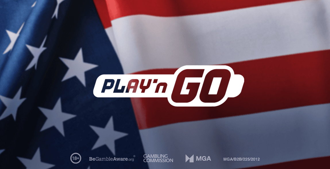Play'n GO logo on US flag