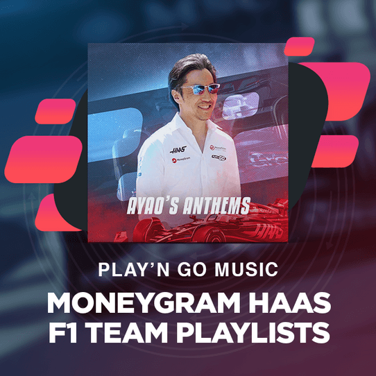 Play'n GO Music Unveils MoneyGram Haas F1 Team Playlist Collaboration