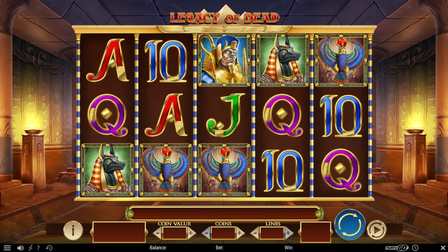 Play'n GO's online slot Legacy of Dead.