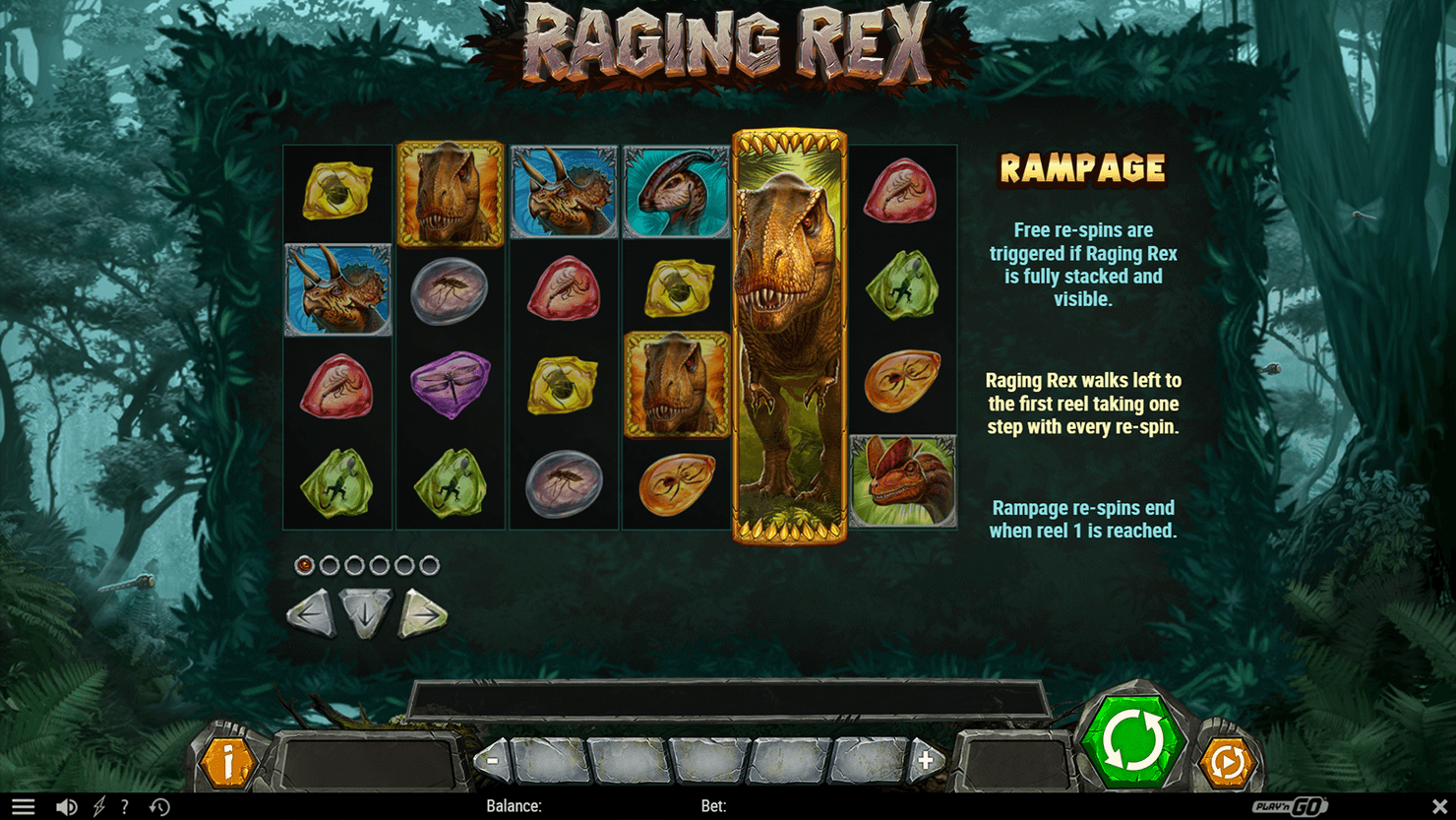 Raging Rex Rampage feature