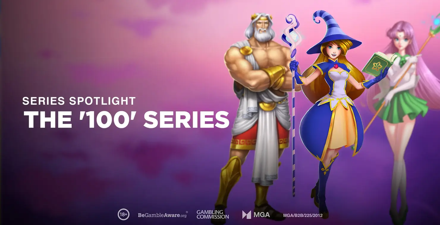 Play'n GO's '100 Series' online slots characters from Rise of Olympus, Moon Princess and Sweet Alchemy 100