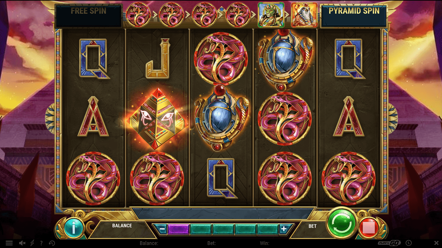Screenshot of Play'n GO's Dawn of Egypt
