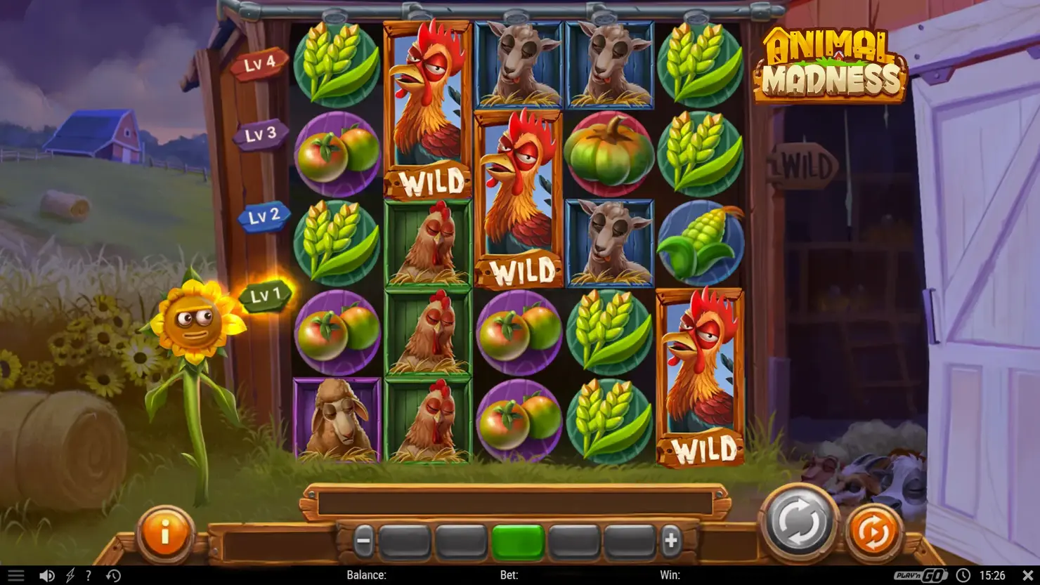 Animal Madness online slot reels